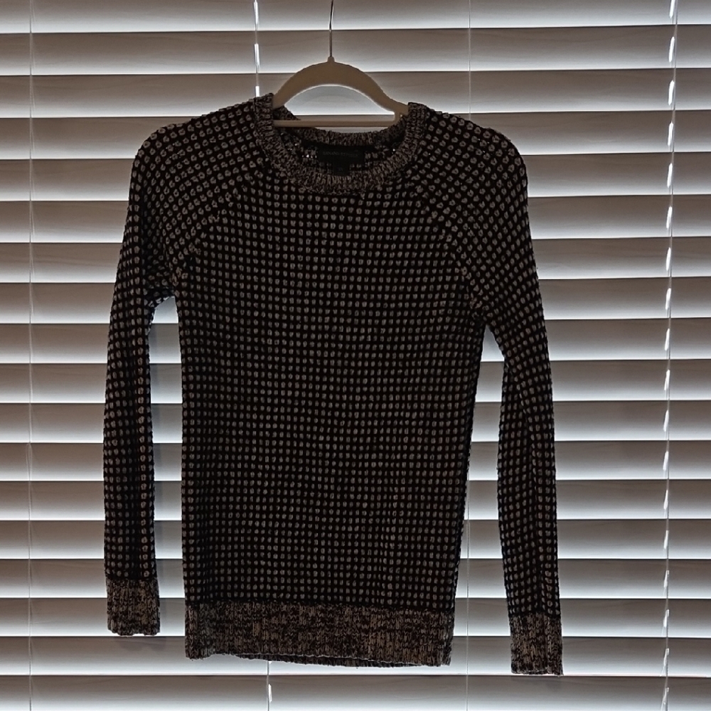 Banana Republic Black and White Turtleneck Sweater